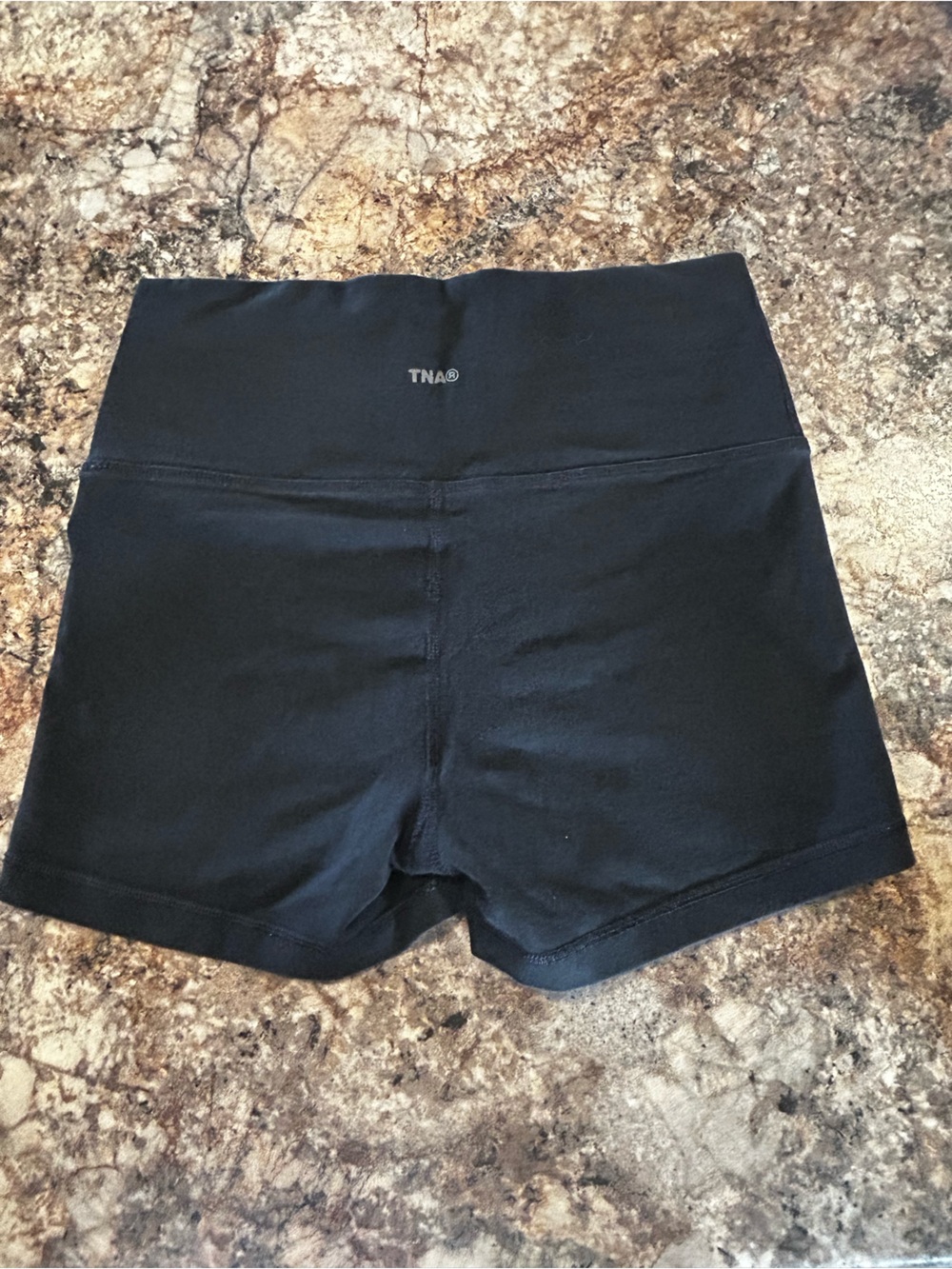 Aritzia TNA Black High-Waisted Bike Shorts Size M